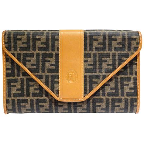 fendi envelope clutch vintage